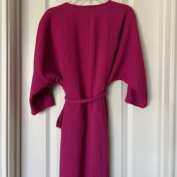 NWT top shop maternity fuchsia wrap dress - Picture 3 of 3